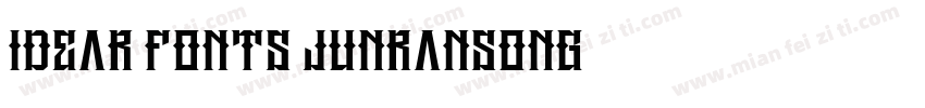 Idear fonts junransong字体转换